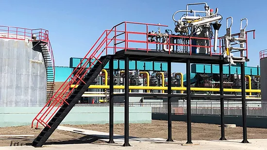 a Frame Hose Loader Bottom Loading Arm