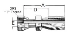 Reusable Hose Fittings Ors Swivel Straight