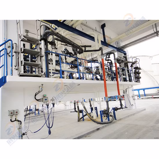 Braccio di caricamento dall'alto piggy back con linea di recupero vapori